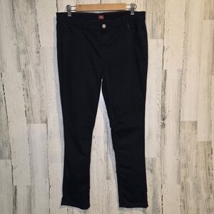 Dickies Women’s Black Slim Straight Work Pants Size 15 Stretch Cotton Uniform